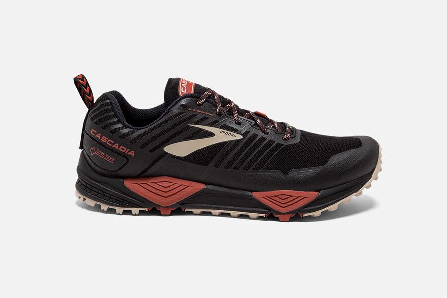 Zapatillas Trail Brooks Cascadia 13 GTX Hombre Negras Baratas XCLI80627